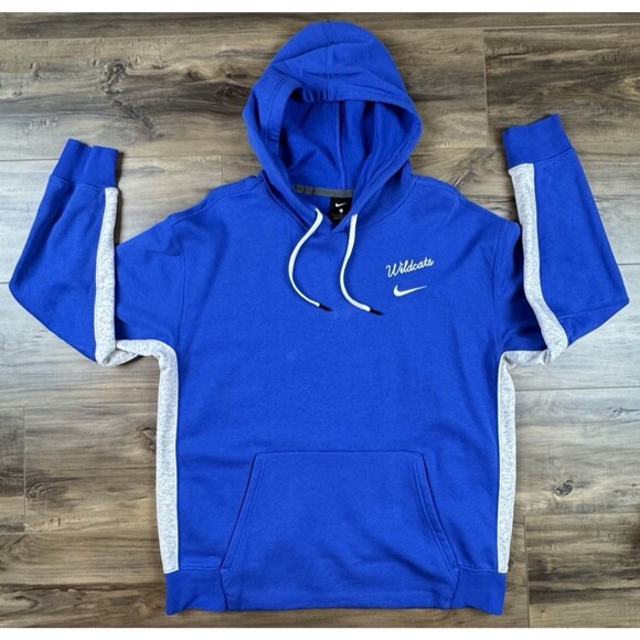 Nike UK Wildcats Hoodie Womens Large Blue Pullover Sweatshirt Ladies - Picture 1 of 7